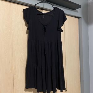 Black layered dress
